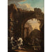 Reproduction of the painting Concert dans les ruines - Alessandro Magnasco