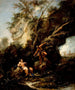 Landscape with the Temptation of Christ - Alessandro Magnasco — artwork view