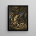 Moines en prière - Alessandro Magnasco — framed artwork on a wall