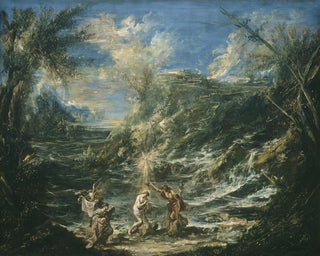 The Baptism of Christ - Alessandro Magnasco — artwork view