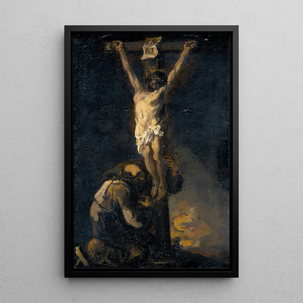 Reproduction of the painting The Crucifixion - Alessandro Magnasco