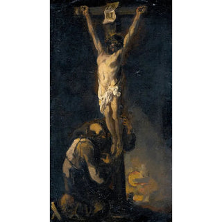 Reproduction of the painting The Crucifixion - Alessandro Magnasco