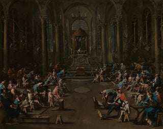 La Synagogue - Alessandro Magnasco — artwork view