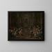 La Synagogue - Alessandro Magnasco — framed artwork on a wall