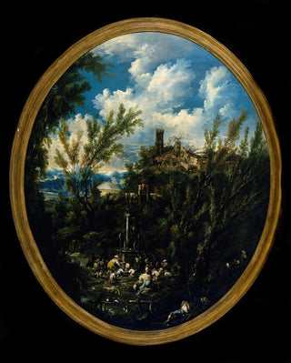 Faithful to a Sanctuary Object - Alessandro Magnasco — artwork view