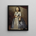 Portrait of Laura Chigi - Alessandro Mattia — framed artwork on a wall