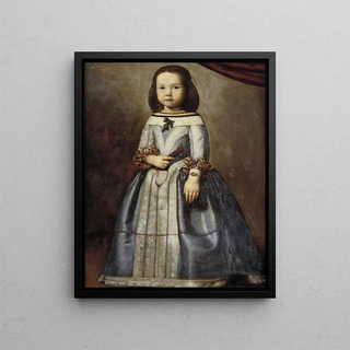 Portrait of Laura Chigi - Alessandro Mattia — framed artwork on a wall