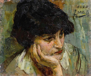 Portrait of Woman - Alessandro Milesi — artwork view