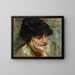Portrait of Woman - Alessandro Milesi — framed artwork on a wall