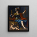 Bellone avec Romulus et Remus - Alessandro Turchi — framed artwork on a wall