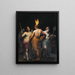 History of history and prudence Awakening the mind to the desire for knowledge - Alessandro Turchi — framed artwork on a wall