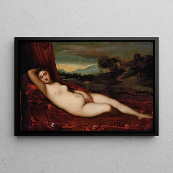 Venus - Alessandro Varotari — framed artwork on a wall