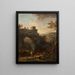 Landscape with a Tholos - Alessio de Marchis — framed artwork on a wall