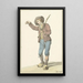 a Peasant Boy Pointing with His Right Hand - Aletta de Freij — framed artwork on a wall
