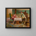 Cavaliers dans un intérieur - Alex De Andreis — framed artwork on a wall