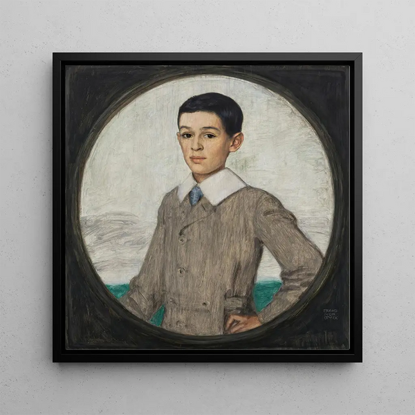 Alexander Saitzoff, brother of Vera Saitzoff - Franz von Stuck — framed artwork on a wall