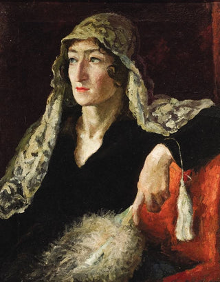Portrait of E. T. Barkova - Alexander Aleksandrovich Osmerkin — artwork view