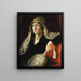 Portrait of E. T. Barkova - Alexander Aleksandrovich Osmerkin — framed artwork on a wall