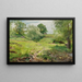Summer Landscape Painting - Alexander Alexandrovich Kiselev — framed artwork on a wall
