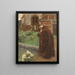 Monk in the Monastery Garden - Alexander Bertrand — framed artwork on a wall