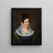 Portrait painting of Mrs. John H. Sanders - Alexander Bradford — framed artwork on a wall