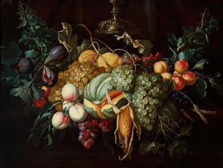Nature morte avec des fruits et du maïs - Alexander Coosemans — artwork view
