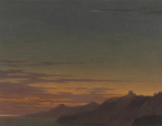 Twilight on the coast - Alexander Cozens — artwork view