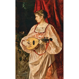A lute player - Alexander Demetrius Goltz — artwork view