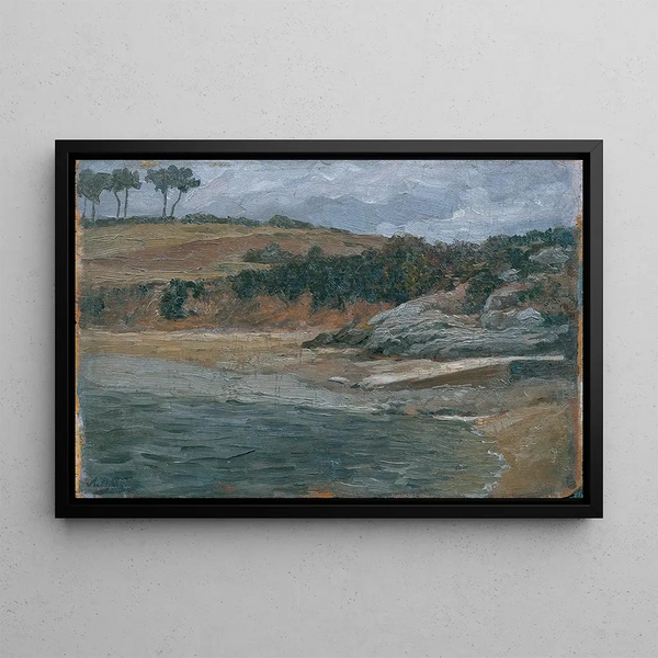 Côte bretonne - Alexander Demetrius Goltz — framed artwork on a wall