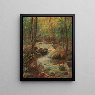 Ruisseau Woodland - Alexander Demetrius Goltz — framed artwork on a wall