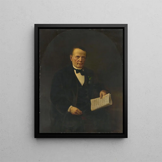 Portrait of Michael Welte - Alexander Dilger — framed artwork on a wall