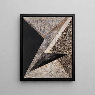 Suprematism formerly Abstraction - Alexander Drewin — framed artwork on a wall
