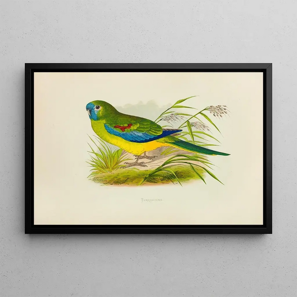 Turquoise Painting - Alexander Francis Lydon — framed artwork on a wall