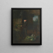 Boy feeding rabbits - Alexander George Fraser — framed artwork on a wall