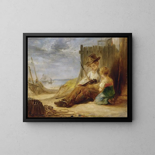 The boat model - Alexander George Fraser — framed artwork on a wall