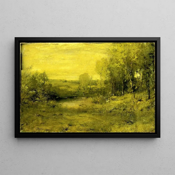 Spring Painting - Alexander Helwig Wyant — framed artwork on a wall