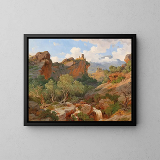 Near Arco on the edge of Lake Garda - Alexander Herrmann — framed artwork on a wall