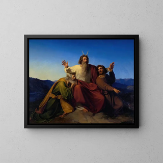 Moses, Aaron and Hur - Alexander Heubel — framed artwork on a wall