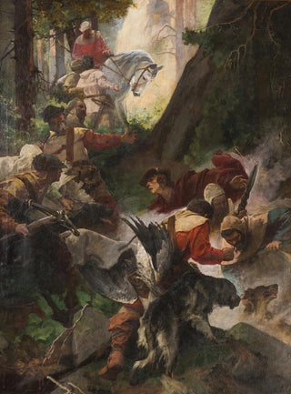 The discovery of hot springs by Charles IV - Alexander Jakesch — artwork view