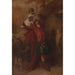 Reproduction of the painting of a Highlander, his daughter, and a dog - Alexander Johnston