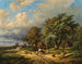 a Herd of Animals Returning Home Before the Storm - Alexander Joseph Daiwaille — artwork view