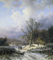 Snow Landscape Painting - Alexander Joseph Daiwaille — artwork view