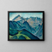 Vue sur l'Alpspitze - Alexander Kanoldt — framed artwork on a wall