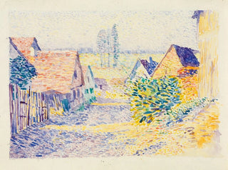 Rue de village à Leopoldshafen II - Alexander Kanoldt — artwork view