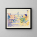Rue de village à Leopoldshafen II - Alexander Kanoldt — framed artwork on a wall