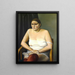 Halbakt II - Alexander Kanoldt — framed artwork on a wall
