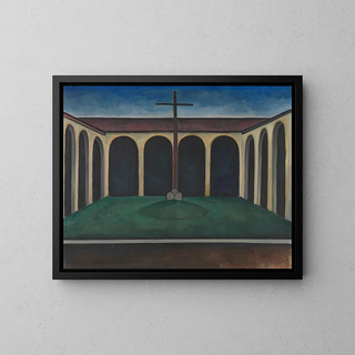 Cloître I - Alexander Kanoldt — framed artwork on a wall