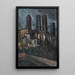 Reproduction of the painting San Gimignano Painting - Alexander Kanoldt