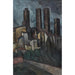Reproduction of the painting San Gimignano Painting - Alexander Kanoldt