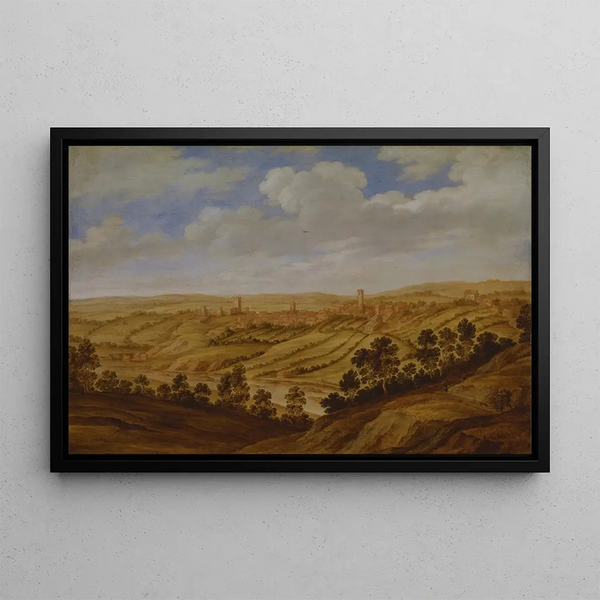 Château de Richmond Yorkshire - Alexander Keirincx — framed artwork on a wall